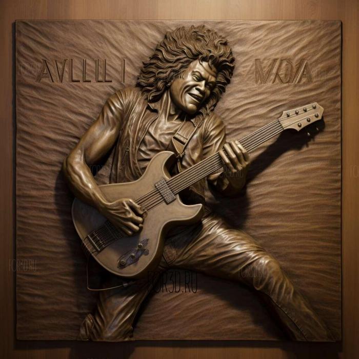 Eddie Van Halen 1 stl model for CNC